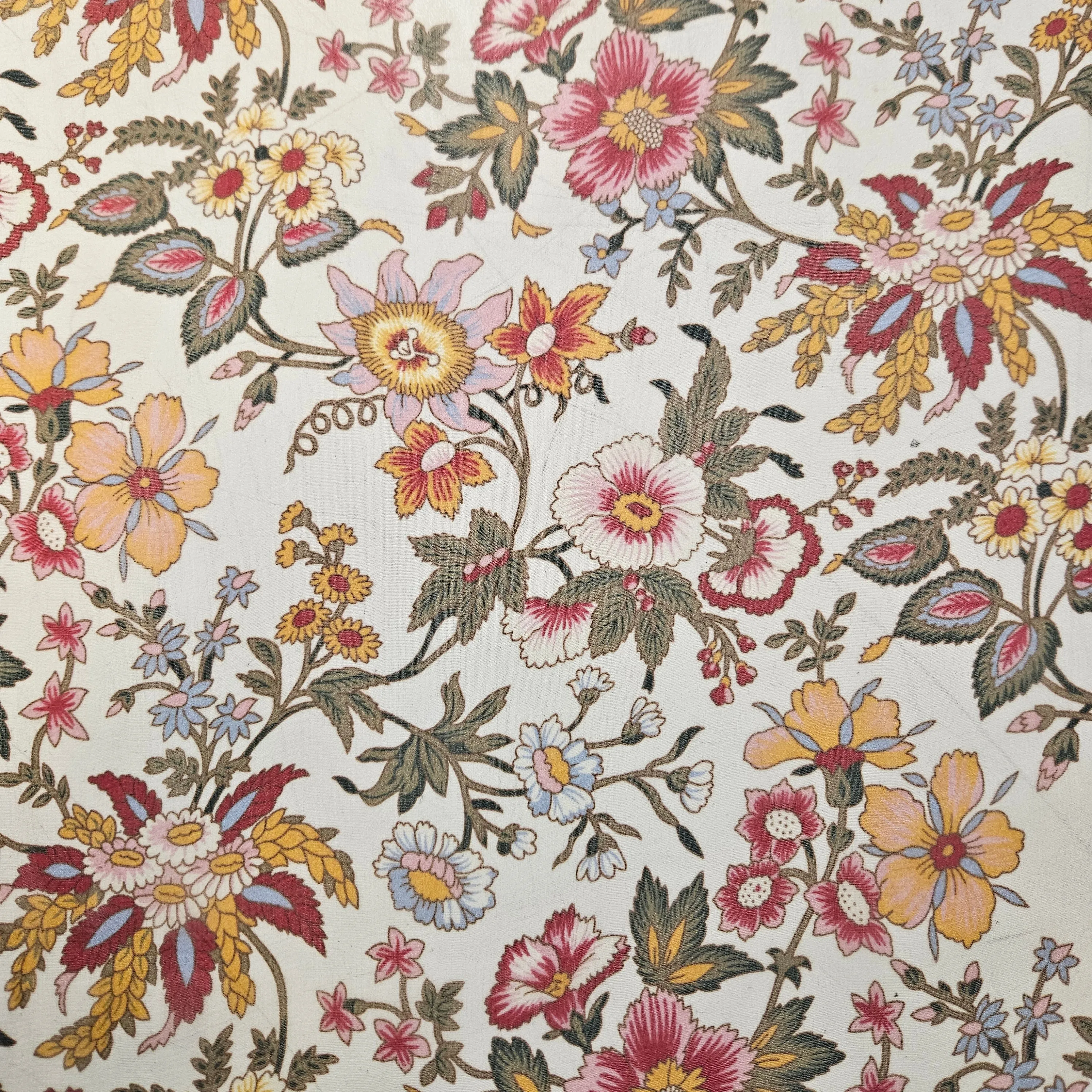 Floral Pint Silk Chiffon