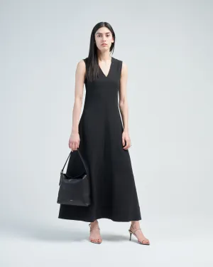 fluid v-neck dress
