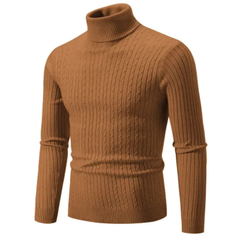FrostGuard Men's High Neck Woolen Sweater