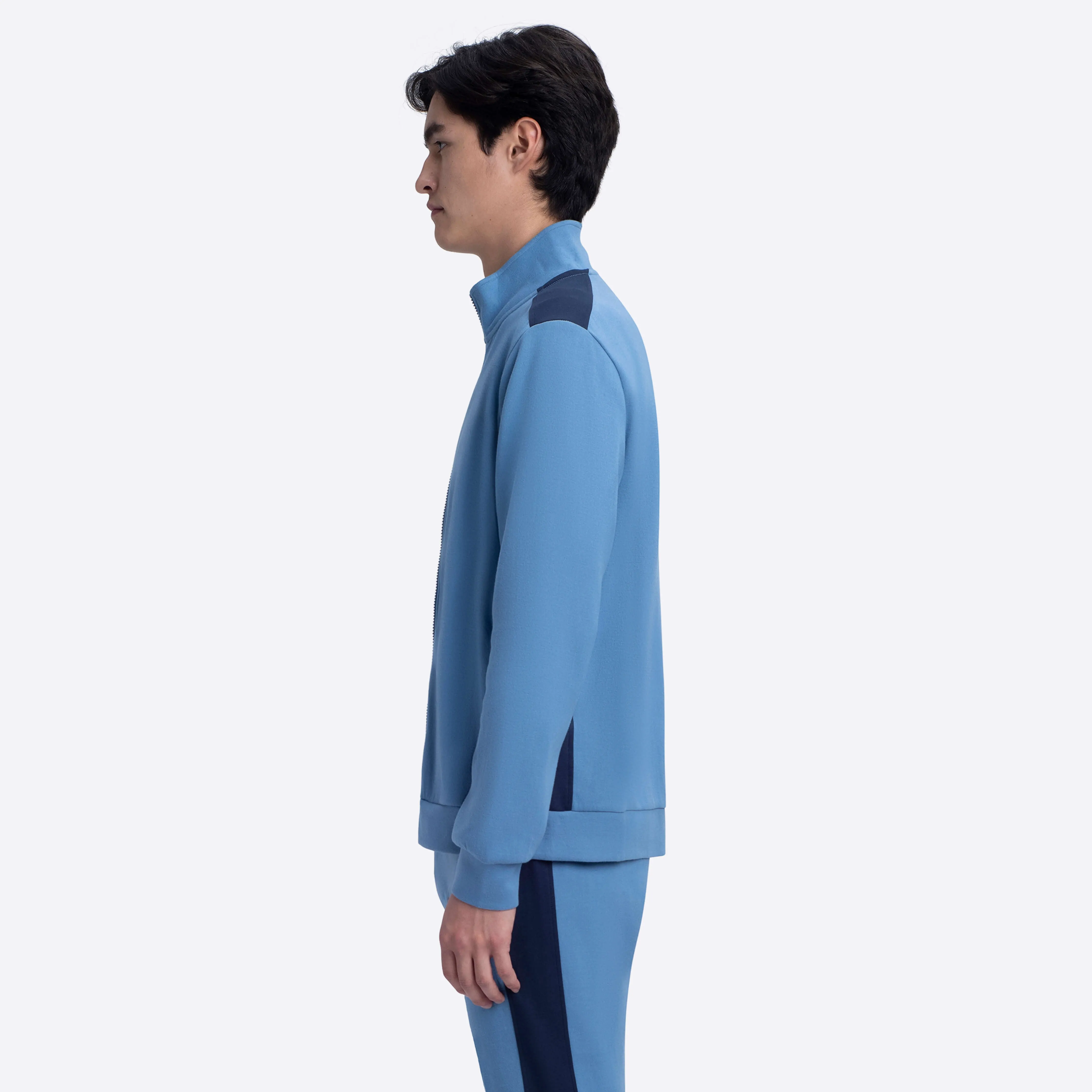 Full Zip Mock Neck Sweatshirt