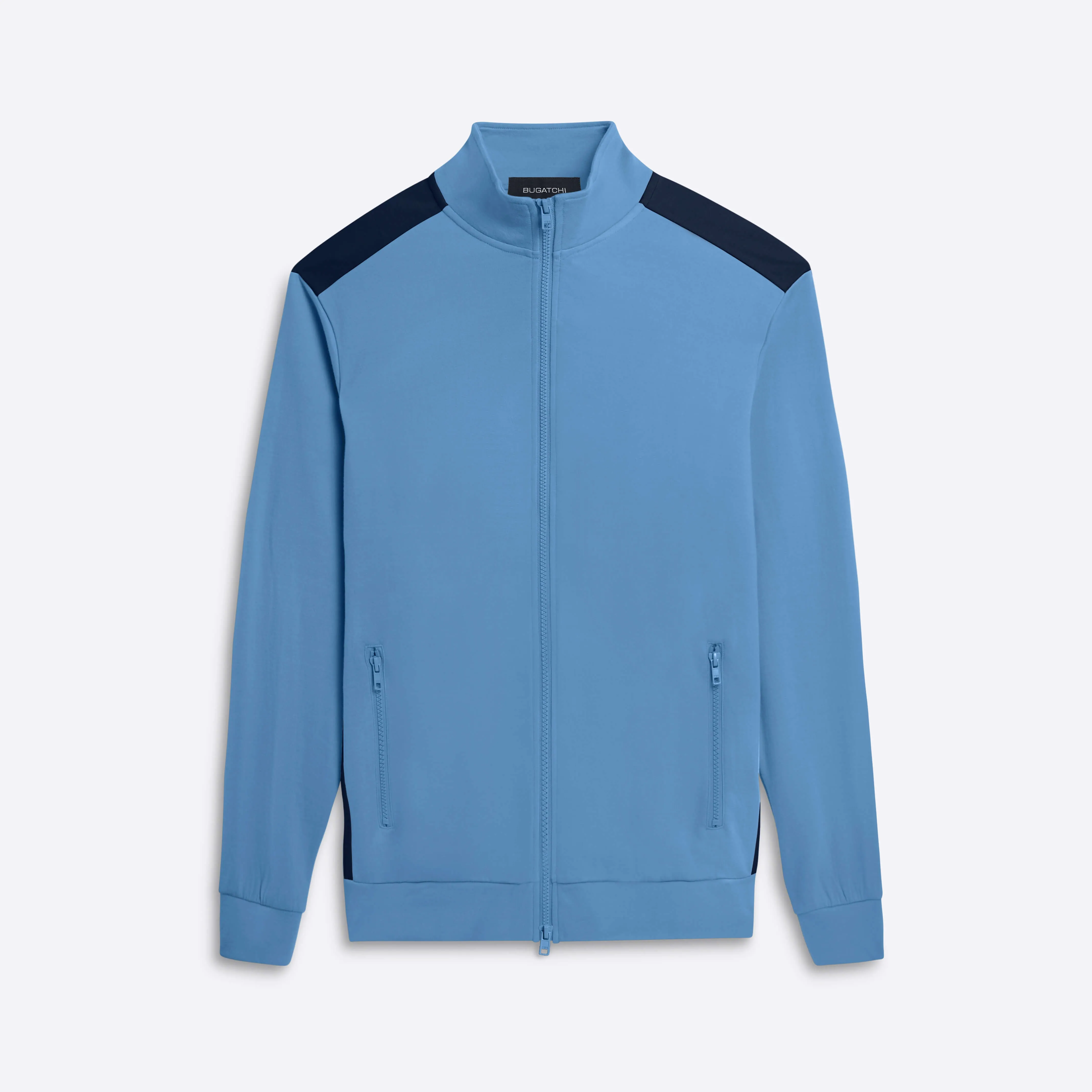 Full Zip Mock Neck Sweatshirt