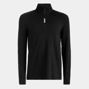 G/FORE MENS BRUSHED BACK TECH QUARTER ZIP PULLOVER - ONYX