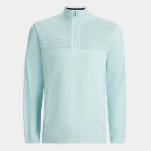 G/FORE MENS WIND BREAKER MERINO WOOL QUARTER ZIP PULLOVER - DAYBREAK