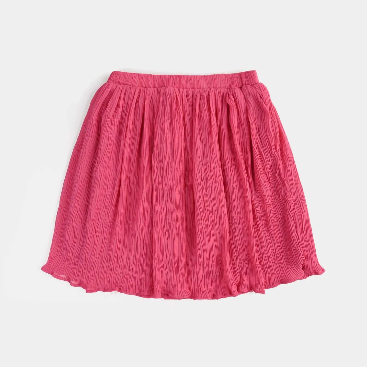 Girls Chiffon Short Skirt Voile-Hot Pink