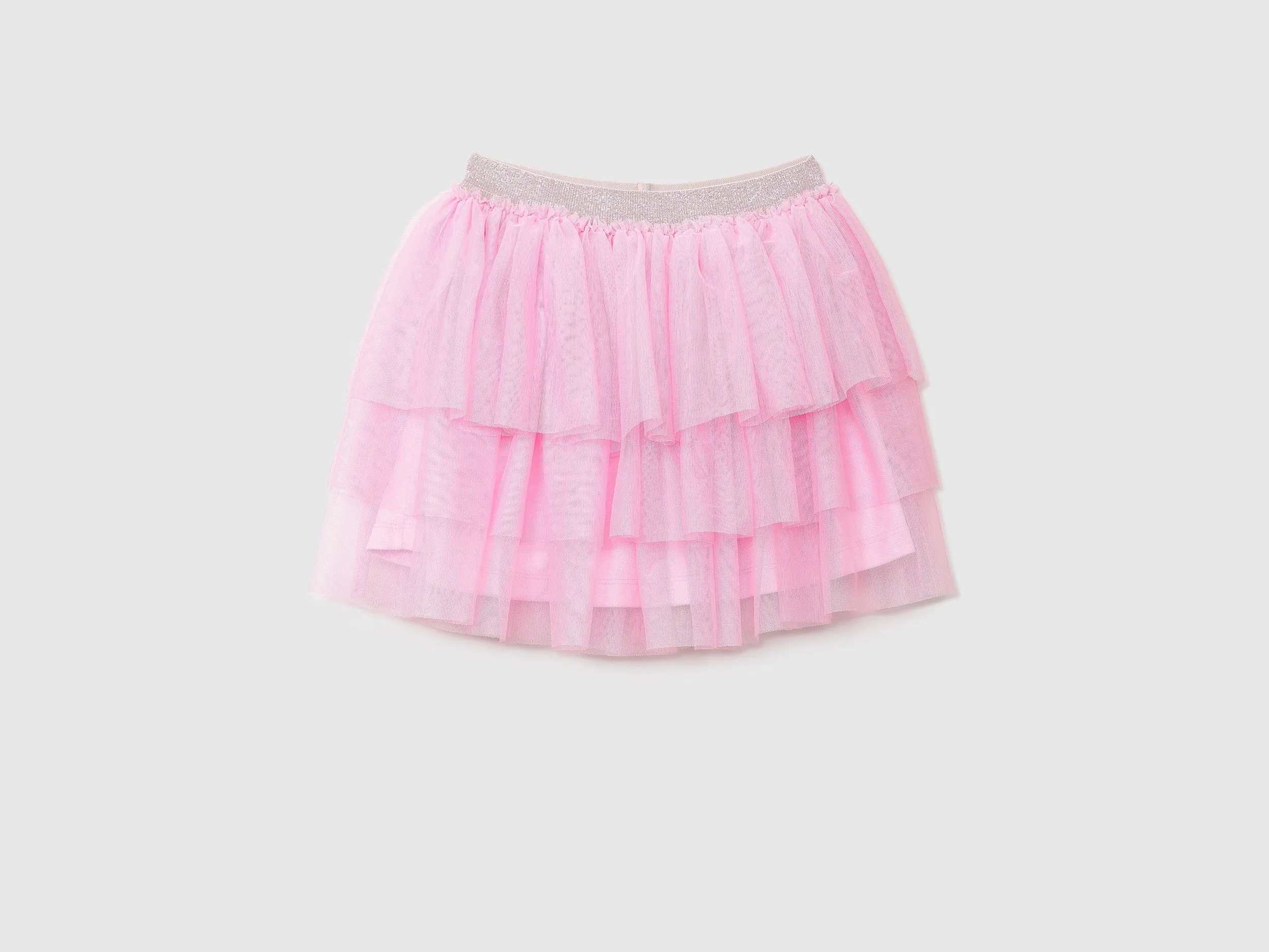 Girls Pink Mini Tulle Skirt