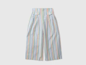 Girls Striped Trousers