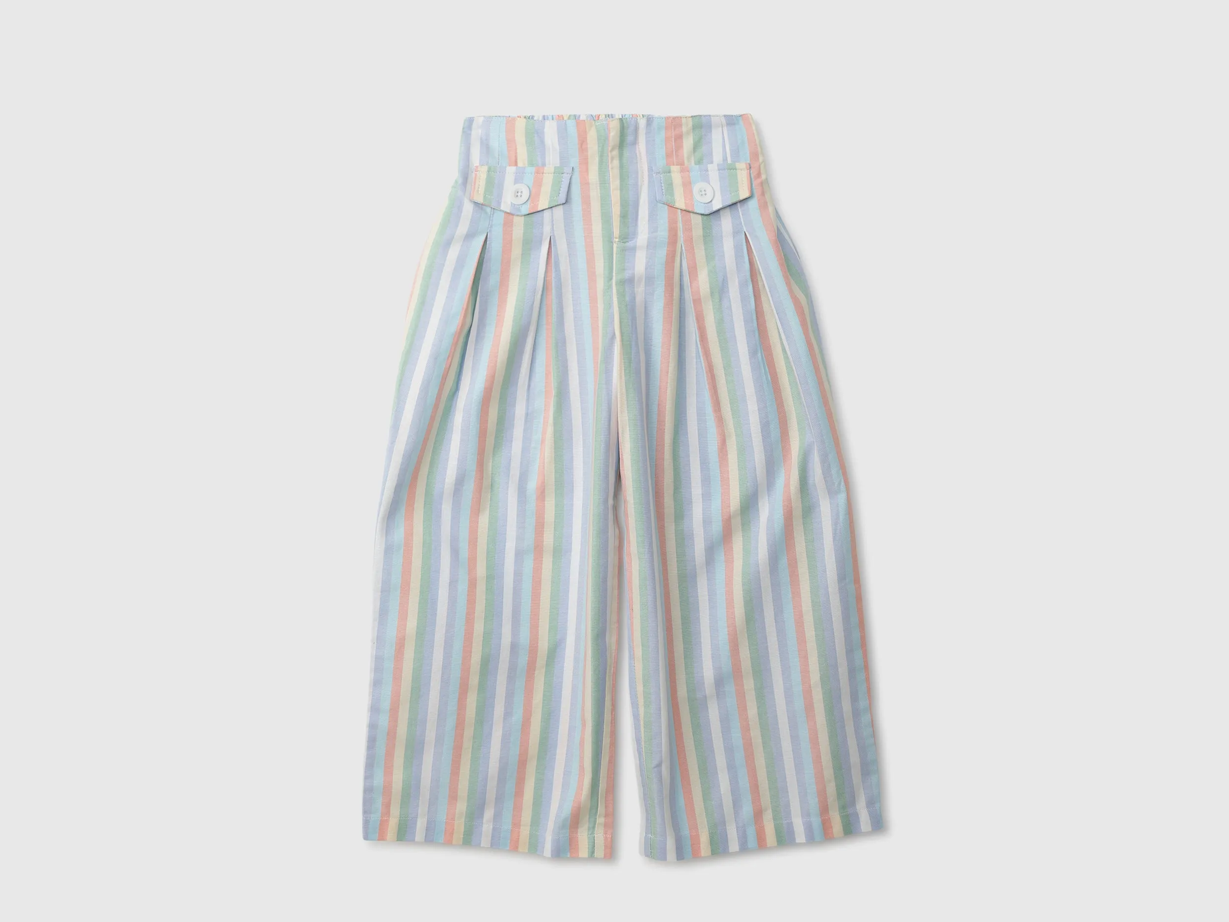 Girls Striped Trousers
