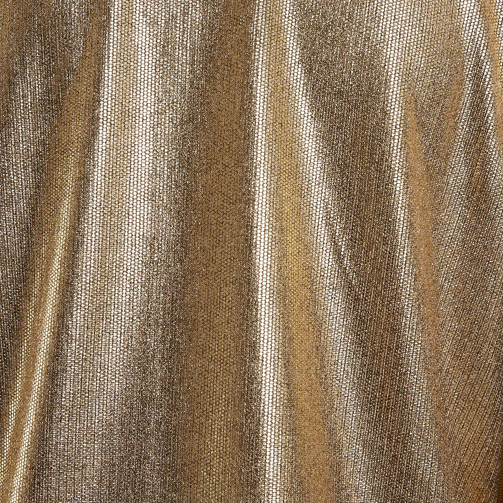 Gold Lamé Button Through Blouse