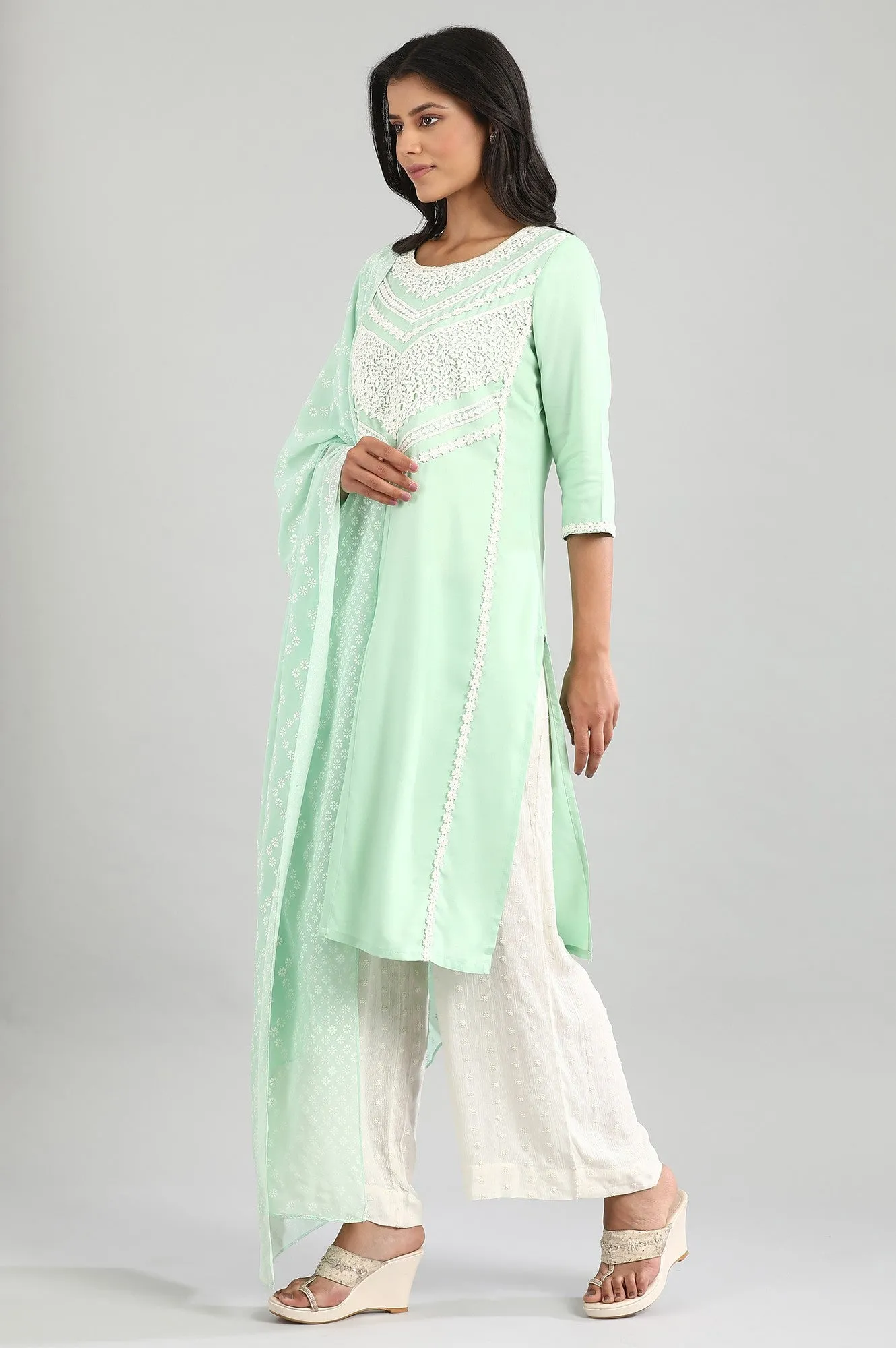 Green kurta Set