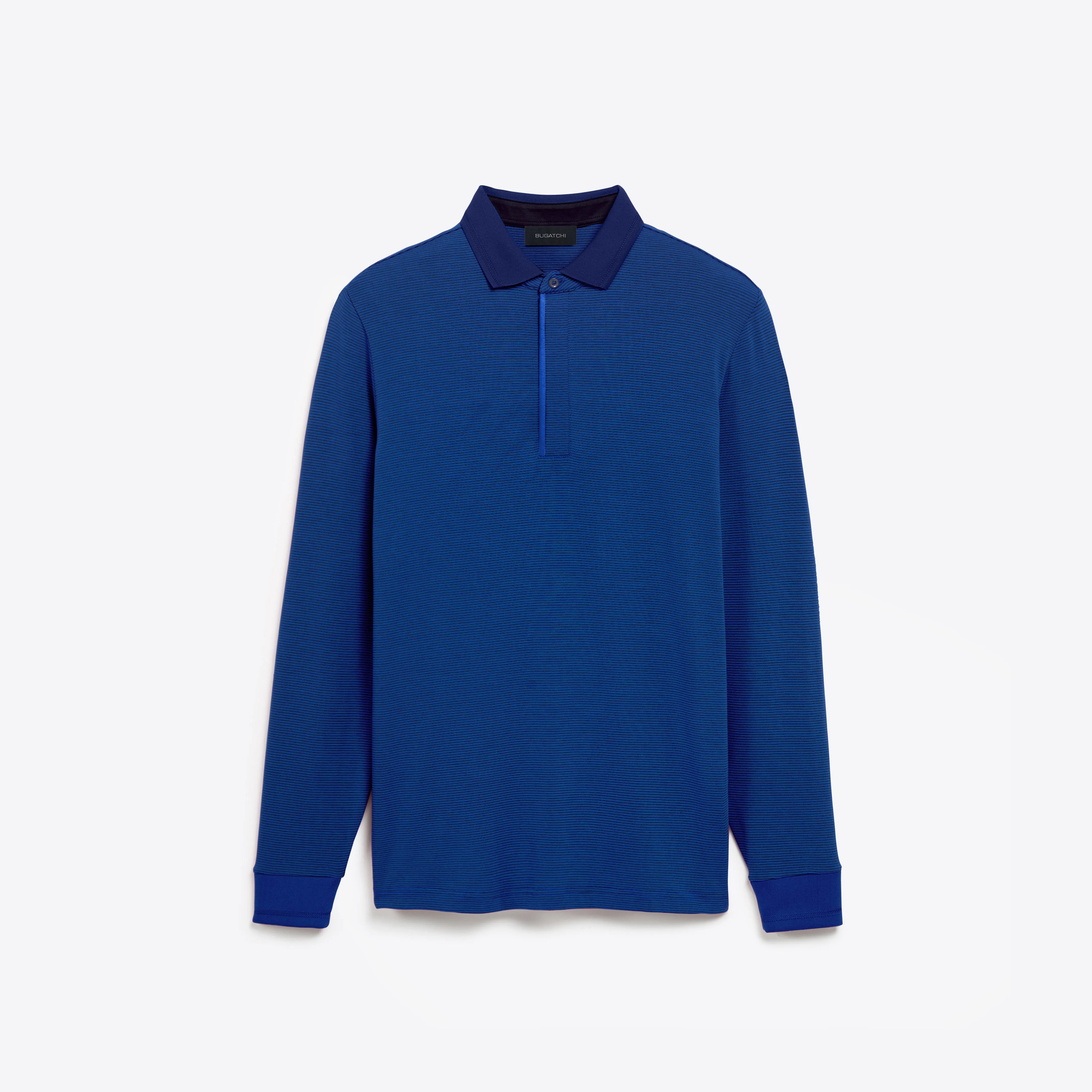 Hairline Stripe Quarter Zip Mock Neck Pullover