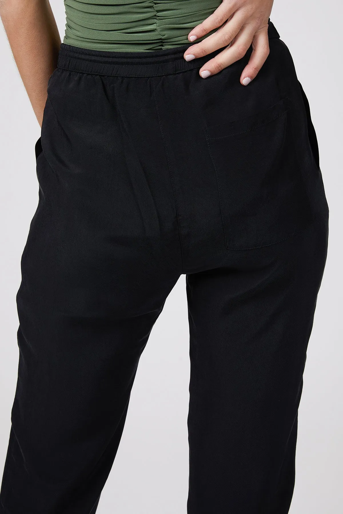 HARJO HIGH-RISE CUPRO-TWILL PANTS