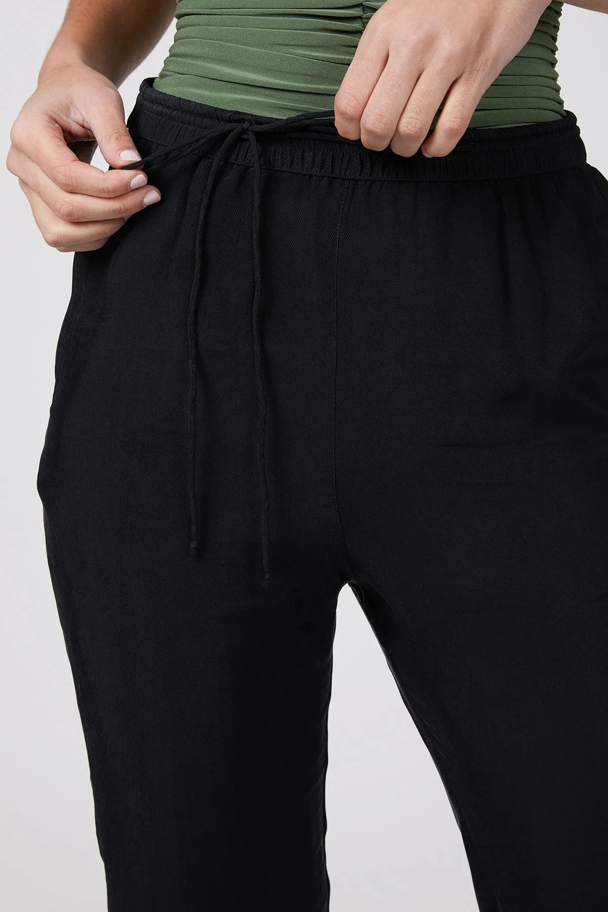 HARJO HIGH-RISE CUPRO-TWILL PANTS