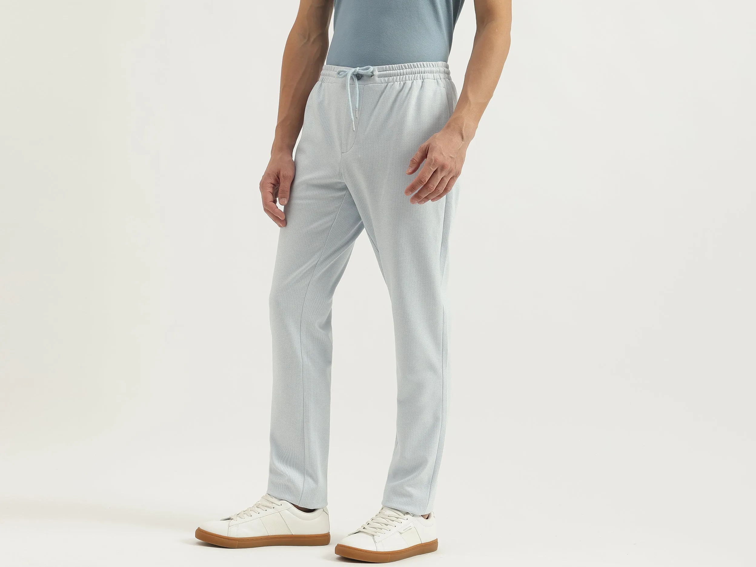 Herringbone Relaxed Fit Trousers