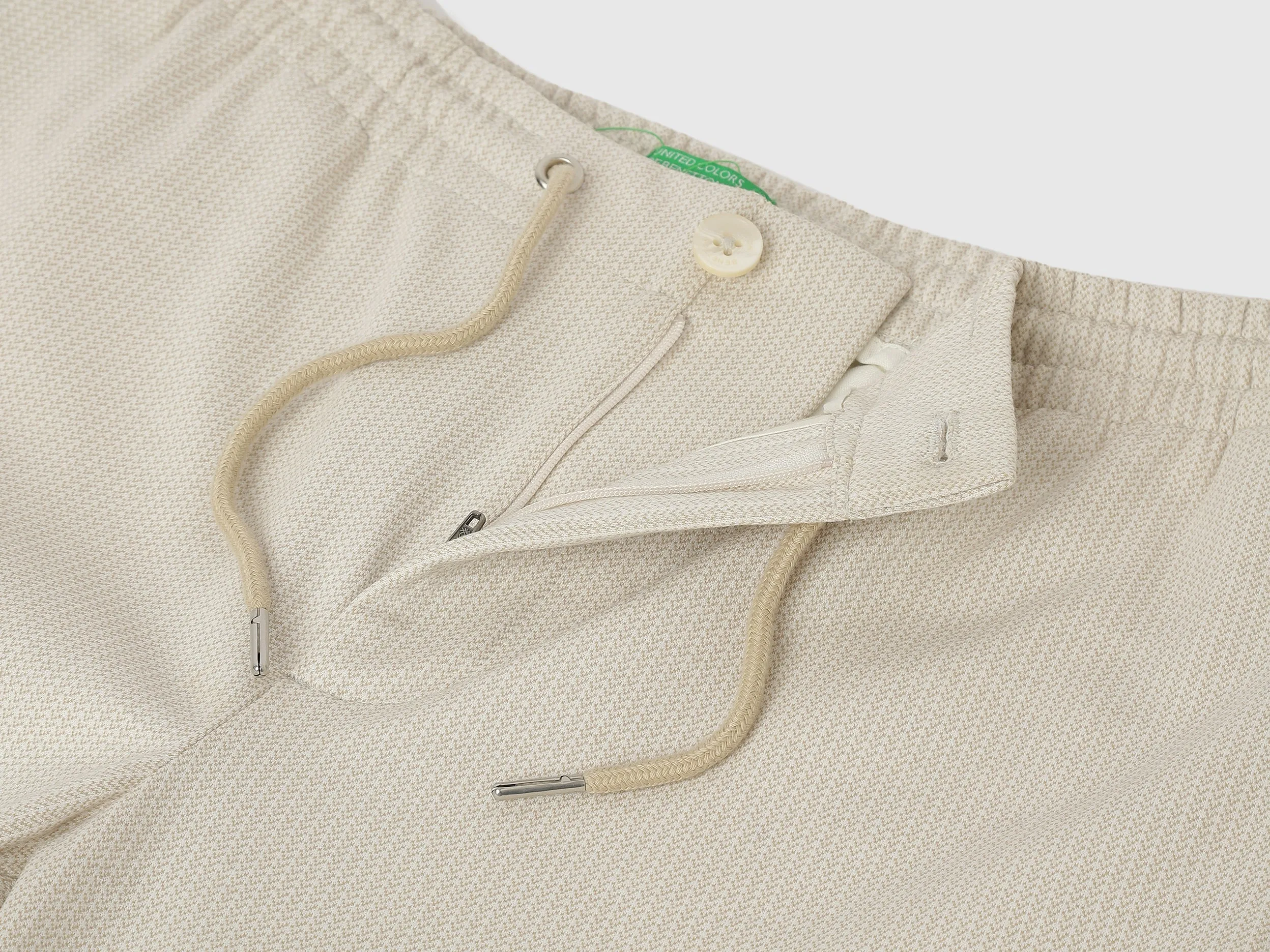 Herringbone Relaxed Fit Trousers