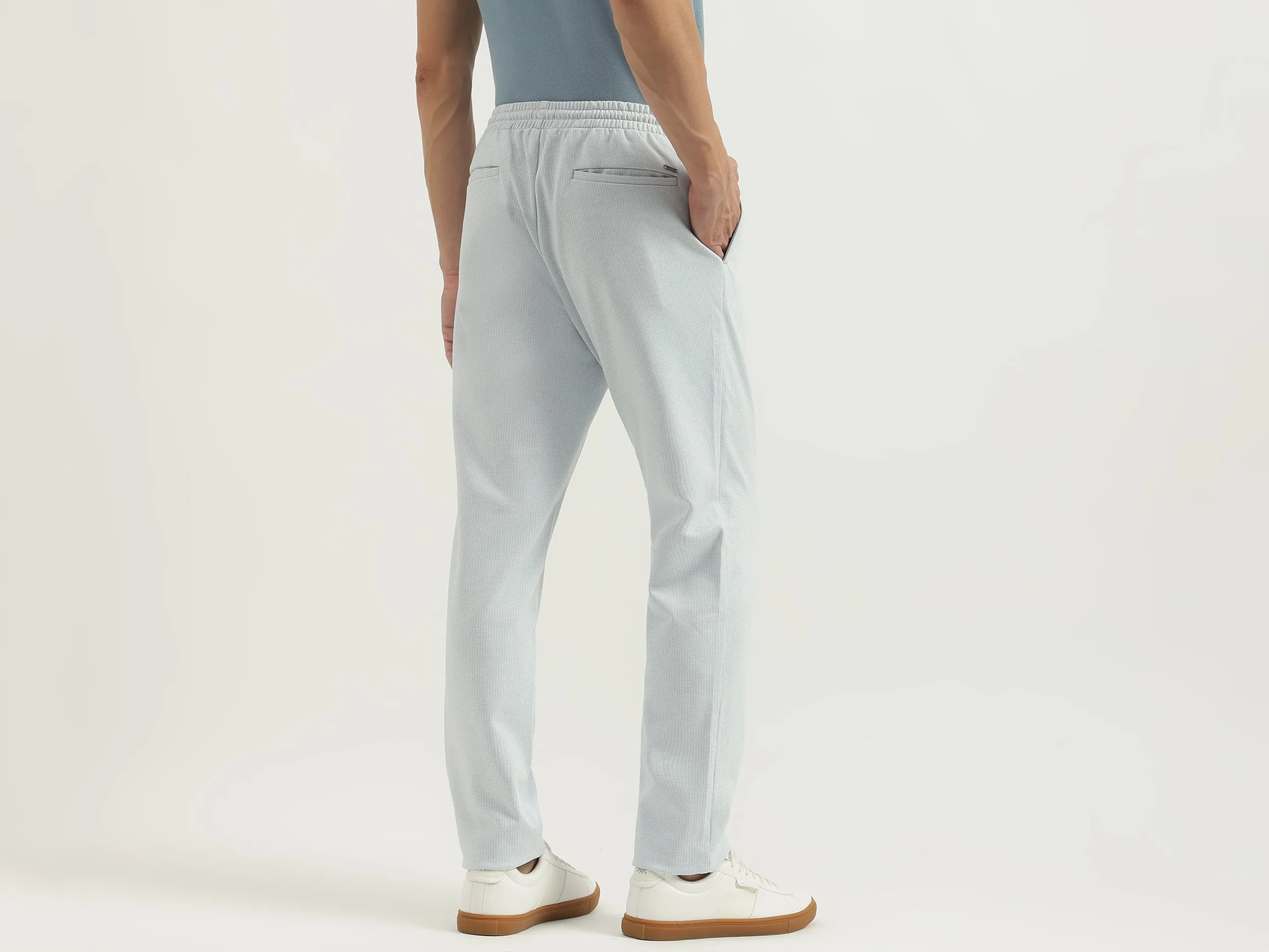 Herringbone Relaxed Fit Trousers