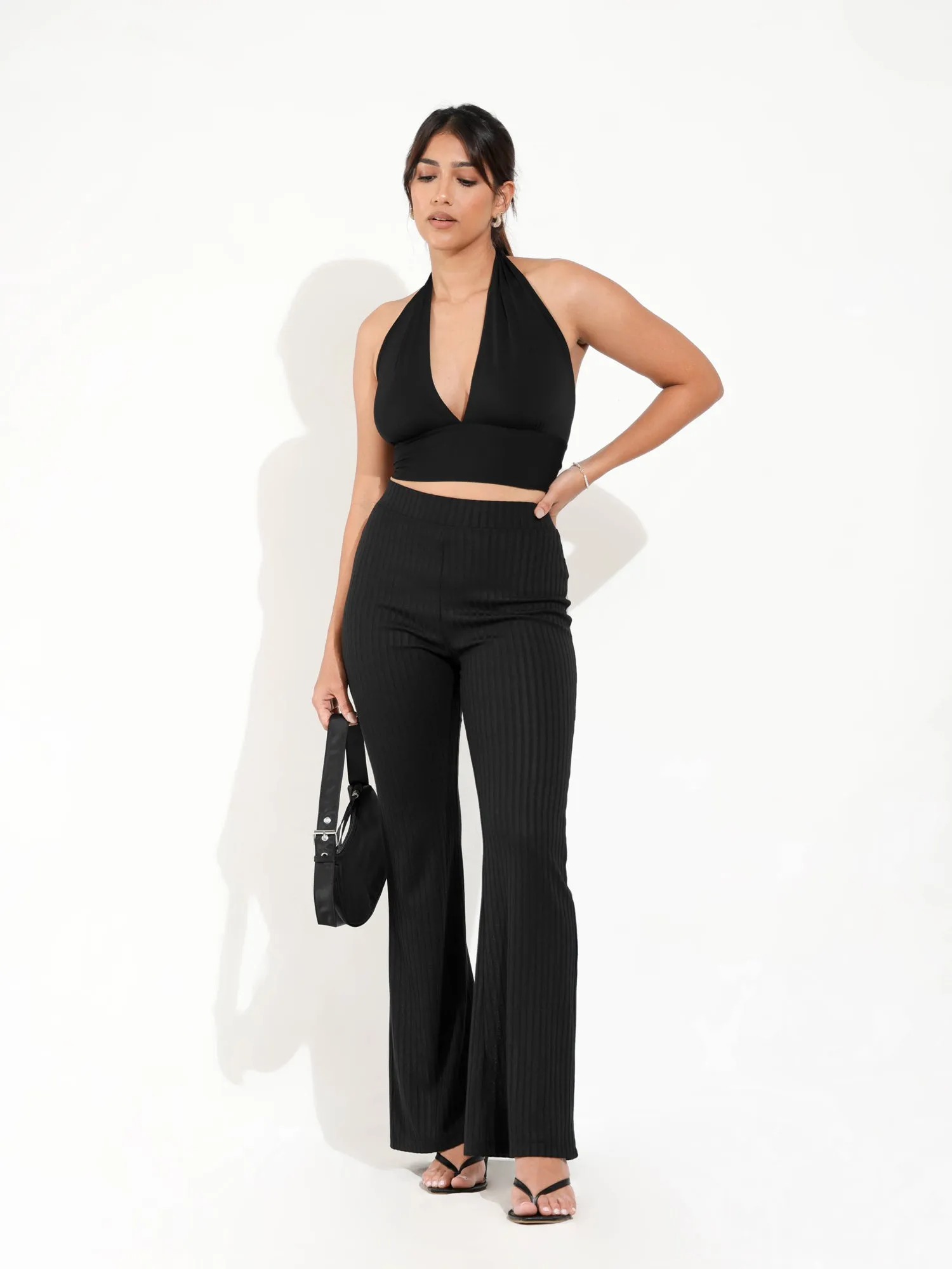 High Waist Boot Leg Pant