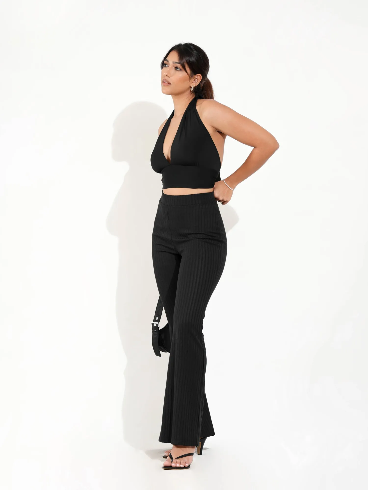 High Waist Boot Leg Pant