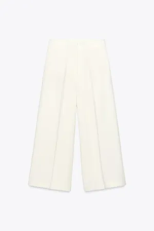 High-Waist Culotte Trousers
