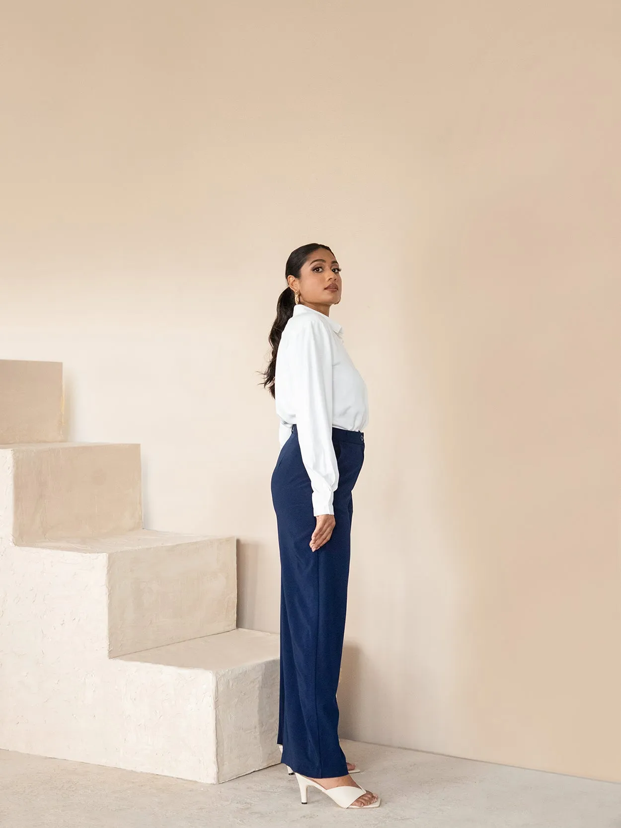 High Waist Straight Leg Pant