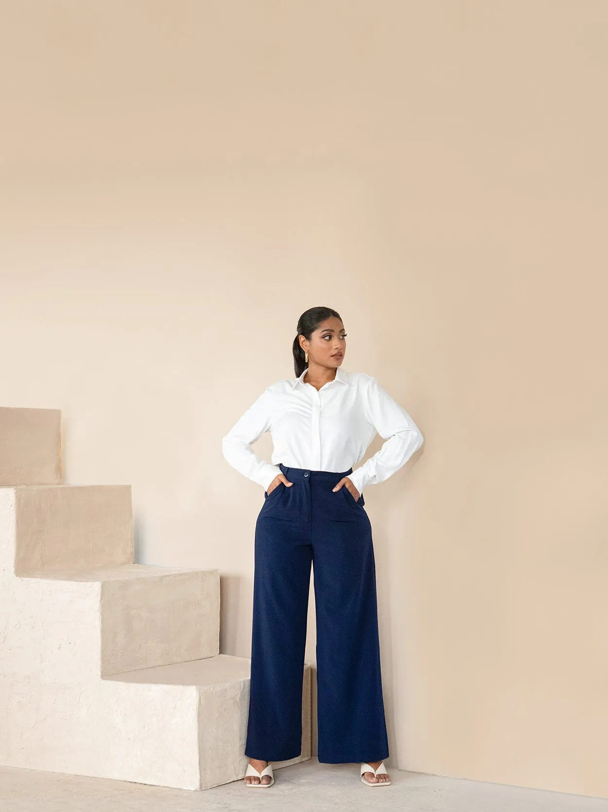 High Waist Straight Leg Pant