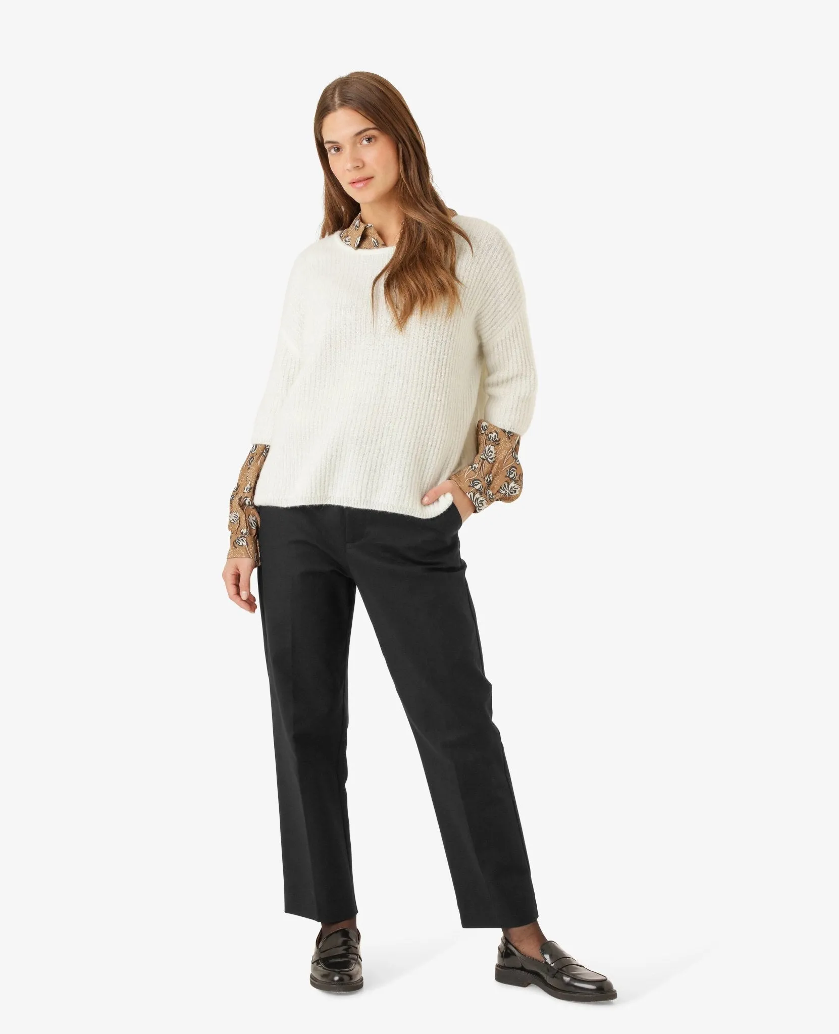 HILDENN KNITTED PULLOVER 3/4 SLEEVES