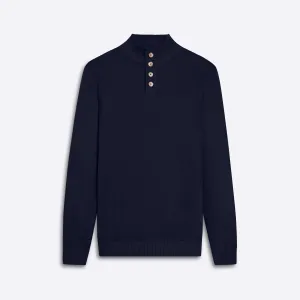 Honeycomb Mock Neck Sweater