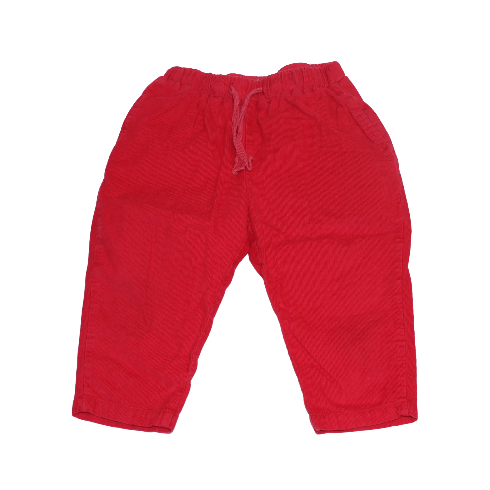 Hot Pink Corduroy Pull On Trousers
