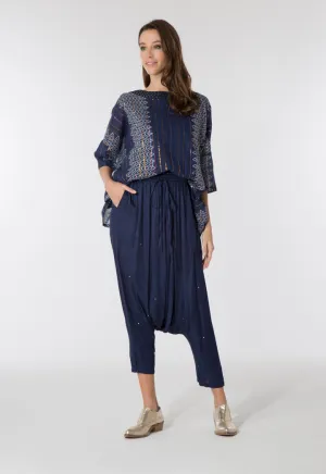 Indian Lurex Printed Blouse