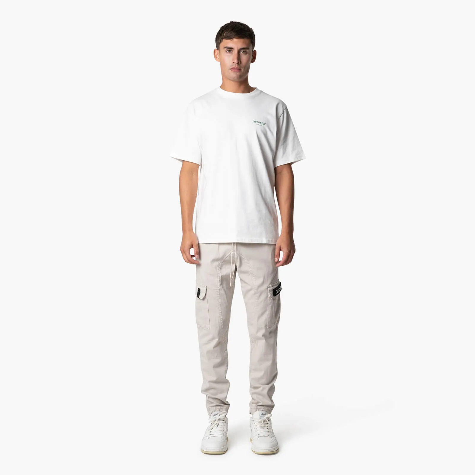 JAIPUR T-SHIRT | OFF WHITE/GREEN