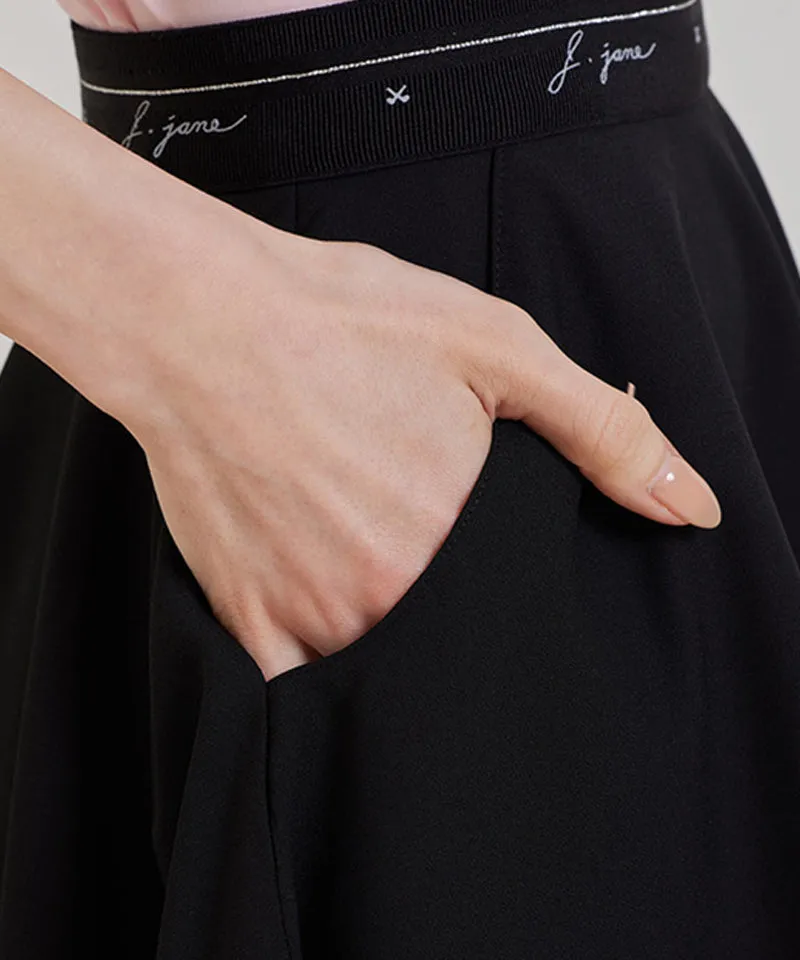 J.Jane Can-can Flare Skirt - Black