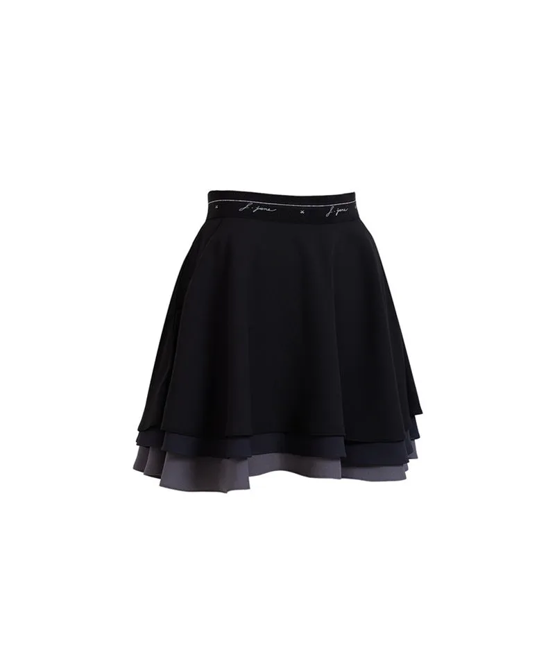 J.Jane Can-can Flare Skirt - Black