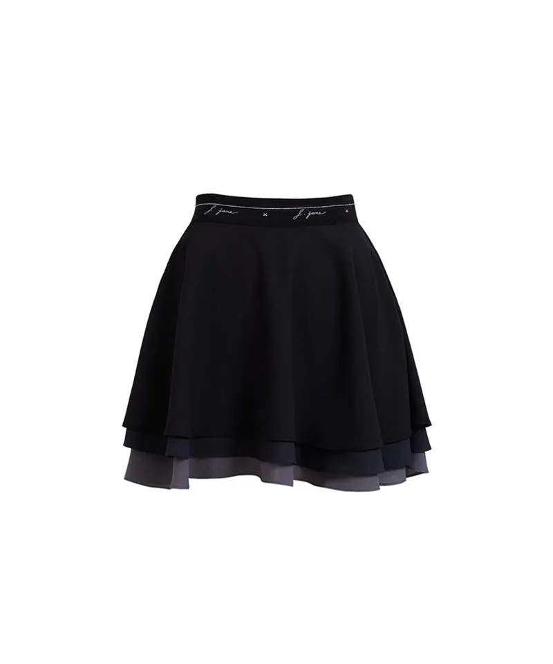 J.Jane Can-can Flare Skirt - Black