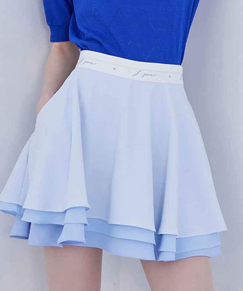 J.Jane Can-can Flare Skirt - Sky Blue
