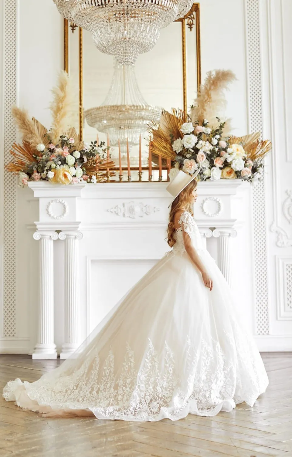 Junior Bridesmaid Lace Ballgown Dress
