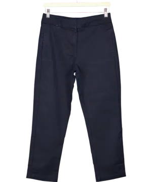 Karen Millen Blue Essential Woven Straight Leg Trousers UK 10