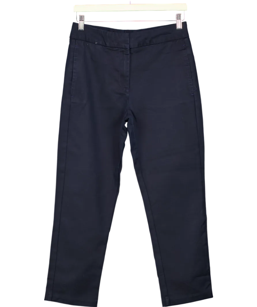 Karen Millen Blue Essential Woven Straight Leg Trousers UK 10