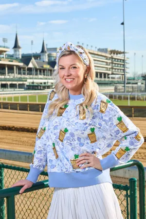 Kentucky Derby X Laura Ashley Mint Julep Floral Sweatshirt