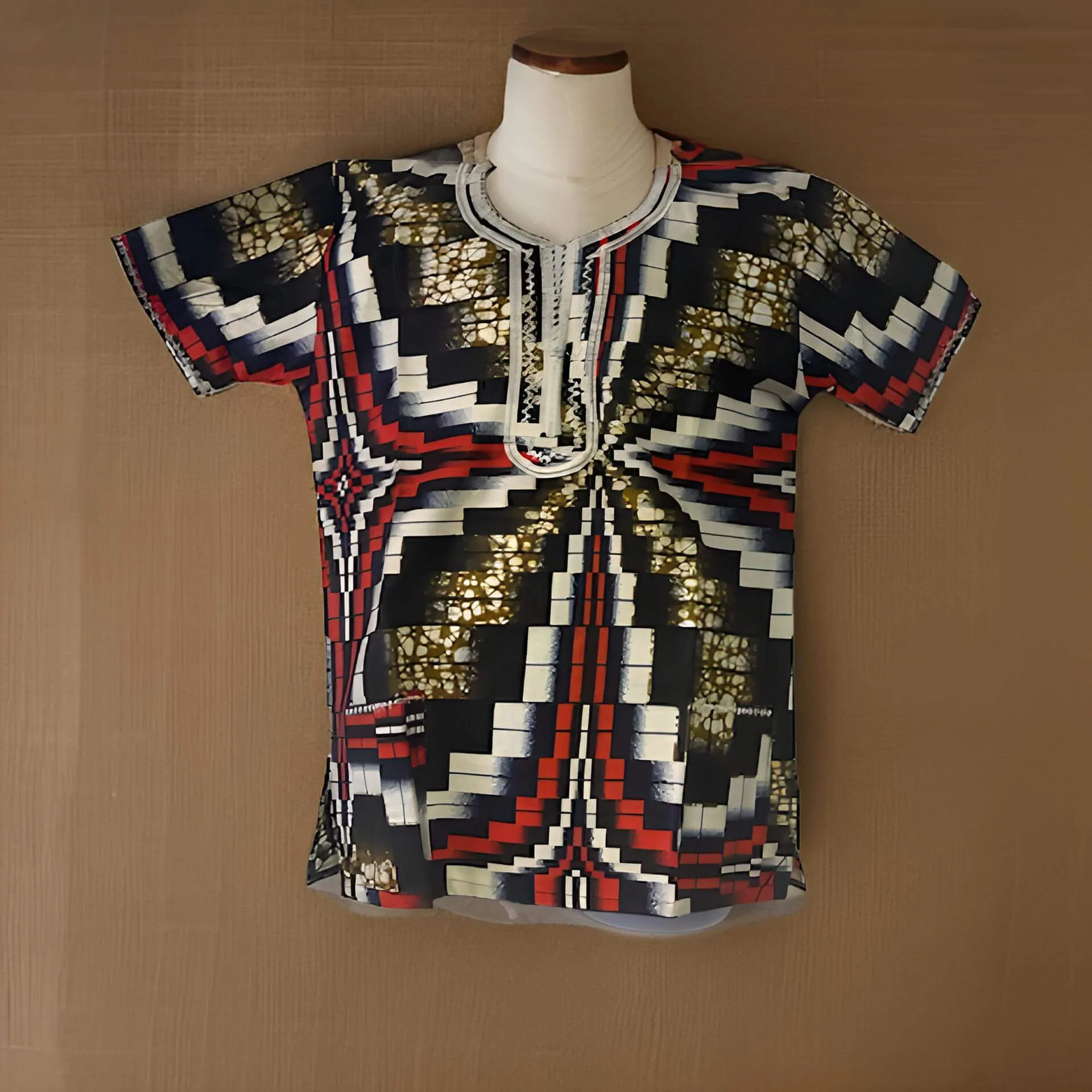 Kids Ghanaian African Dashiki Tops (Unisex)
