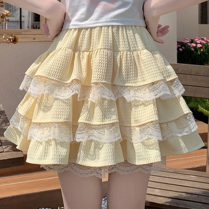 Lace Bow Cake Skirt