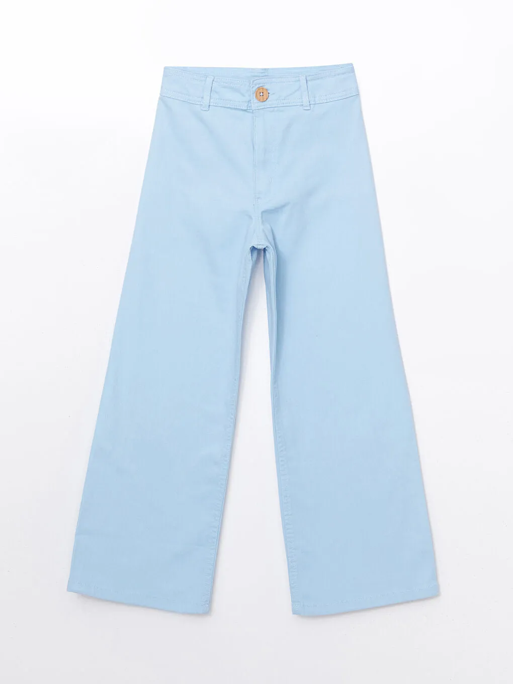 LCW Kids Blue Adjustable Waist Elastic Girl Trousers