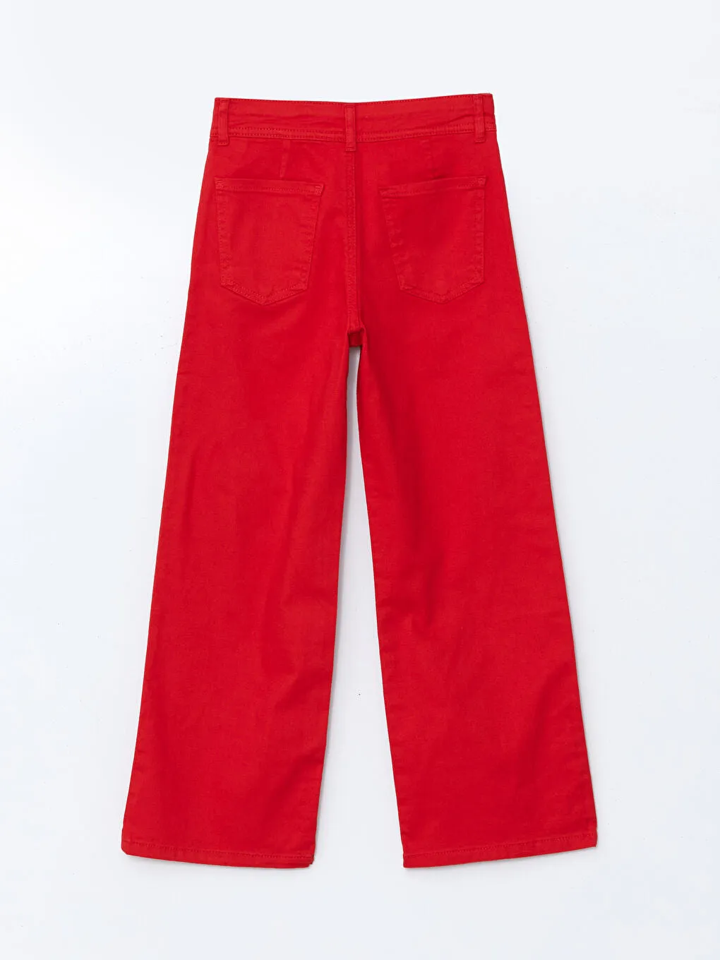 LCW Kids Blue Adjustable Waist Elastic Girl Trousers