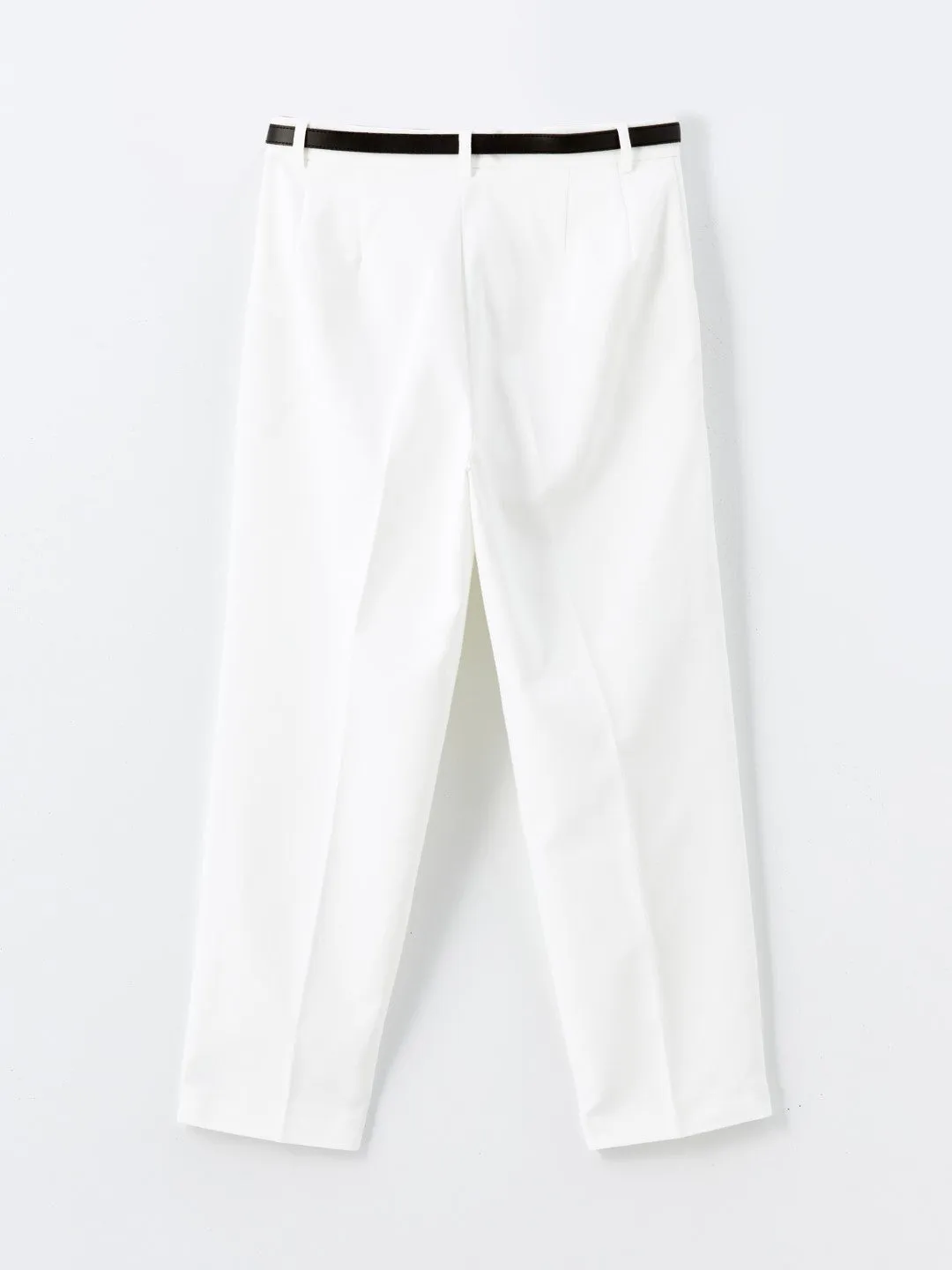 LCW Vision

Ecru Waist Belted Relaxed Fit Women's Trousers