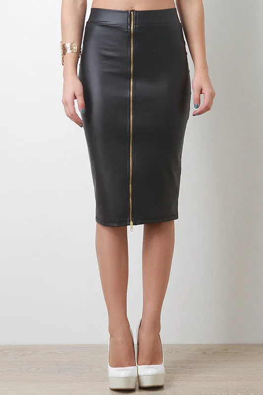 Light Midi Skirt Repeat buyers Weight Safe Leatherette