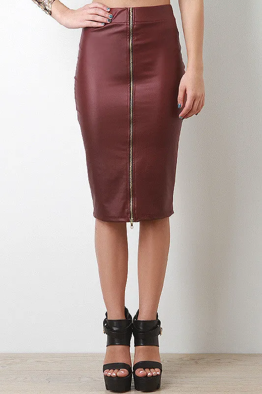 Light Midi Skirt Repeat buyers Weight Safe Leatherette