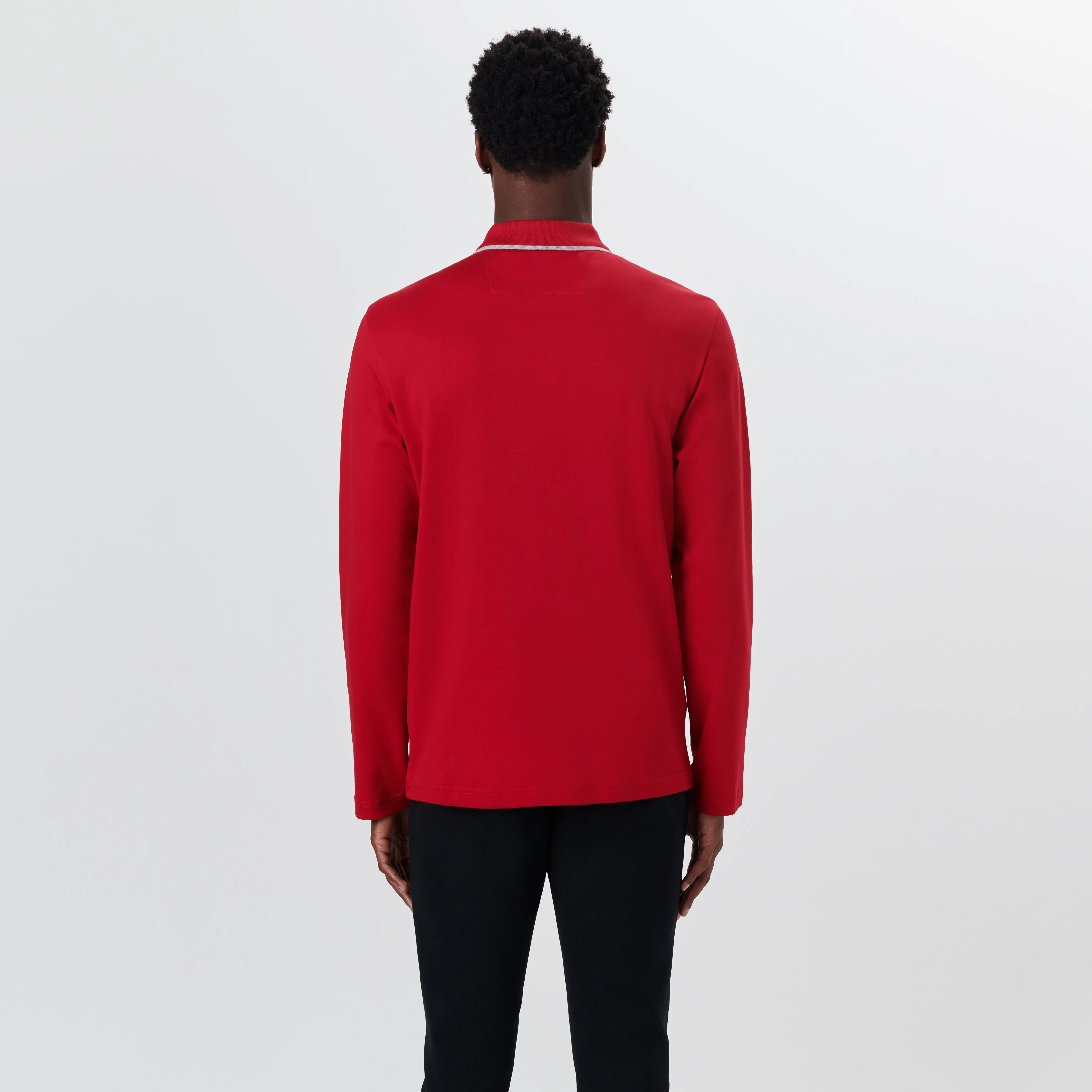 Long Sleeve Quarter Zip Polo