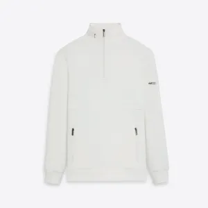 Long Sleeve Quarter Zip Pullover With Hood
