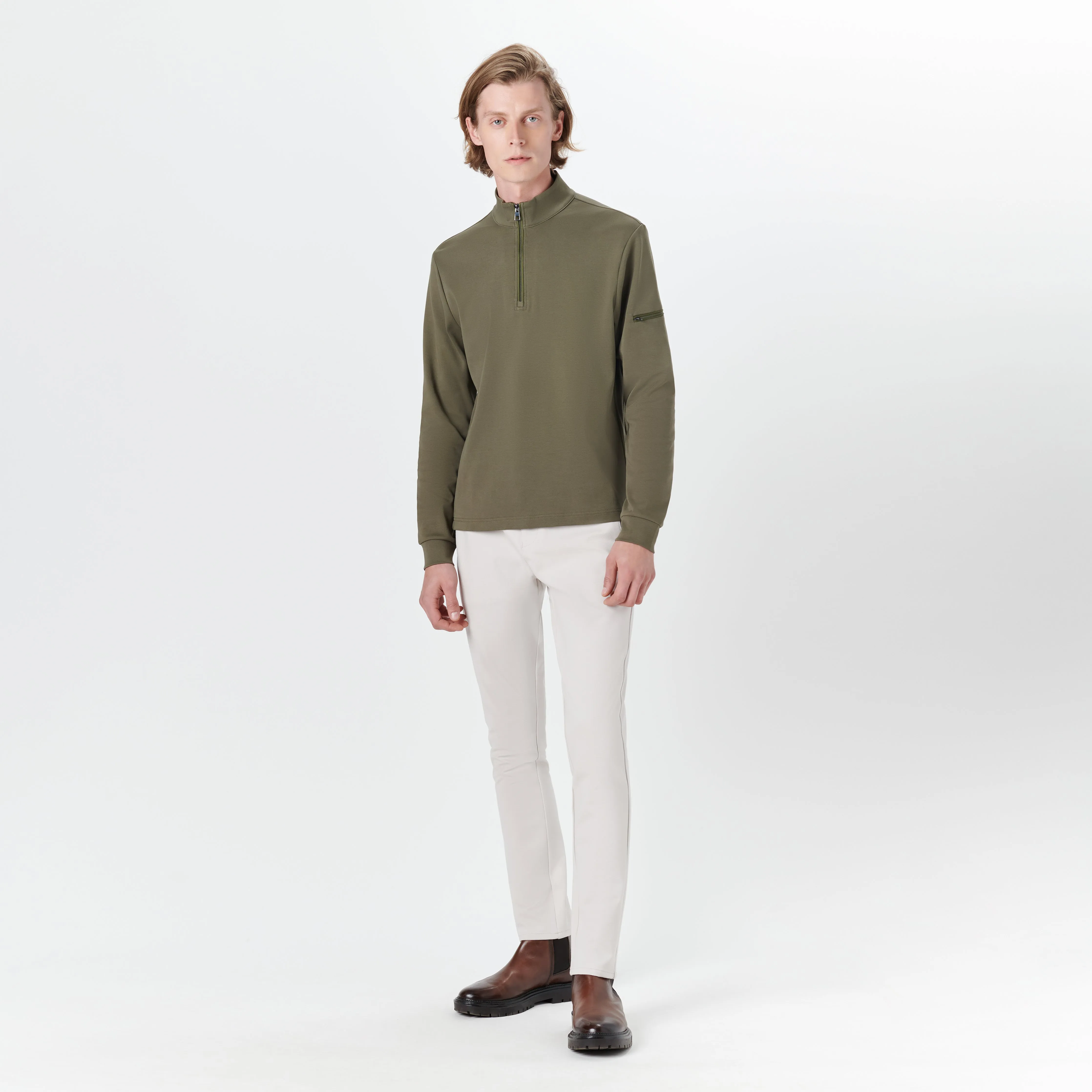 Long Sleeve Quarter Zip Pullover