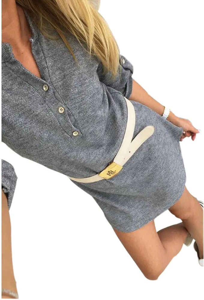 Long Sleeve V-Neck Button Knitted Dress Winter Autumn Sweater Dress Women Casual Bodycon Sweater Dress Vestidos GV347