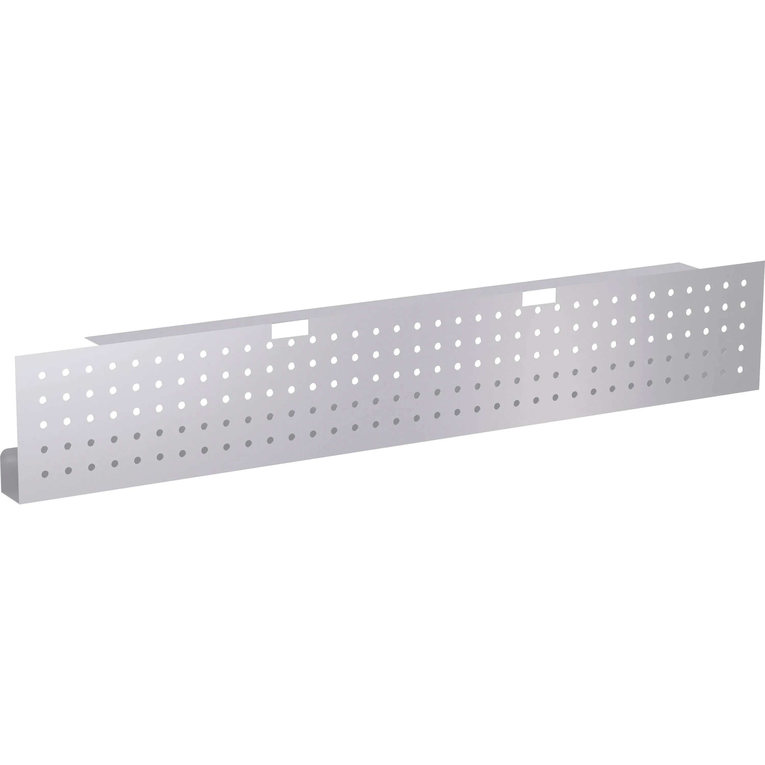 Lorell Training Table Steel Silver Modesty Panel