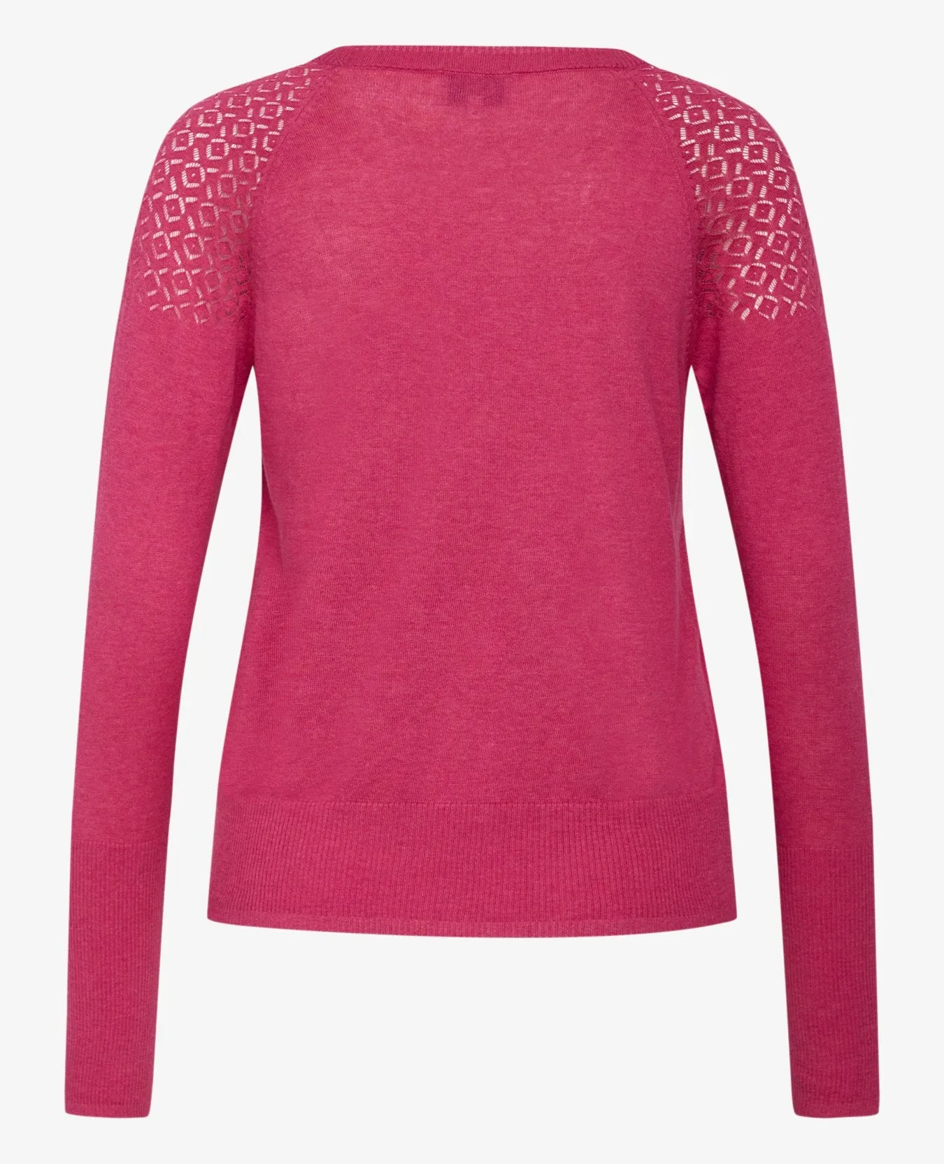 LOUISANN KNITTED POINTELLE PULLOVER